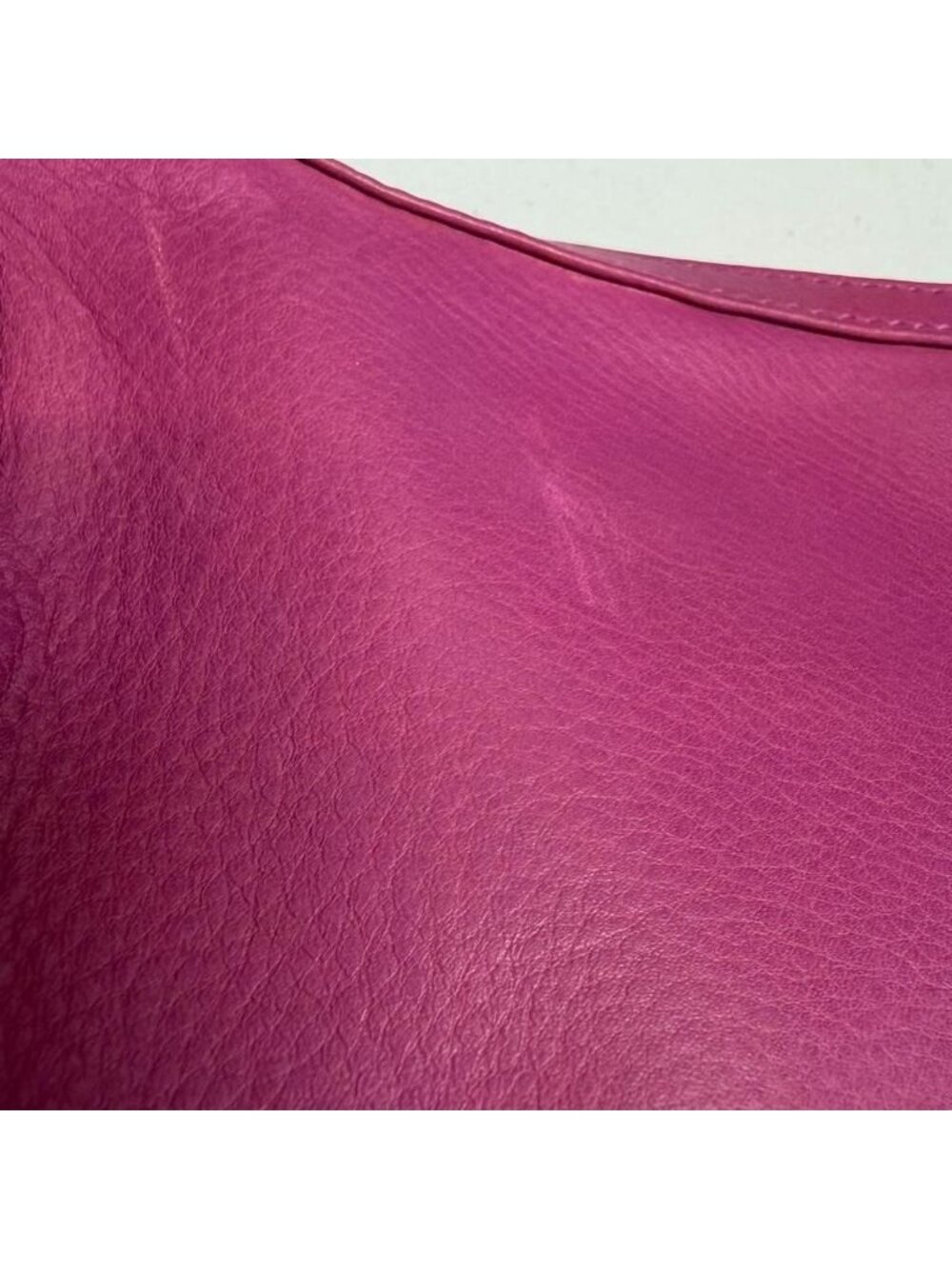 Osgoode Marley Pink Leather Crescent Shoulder Bag Purse Y2K Hobo Casual Vibrant - Picture 3 of 8
